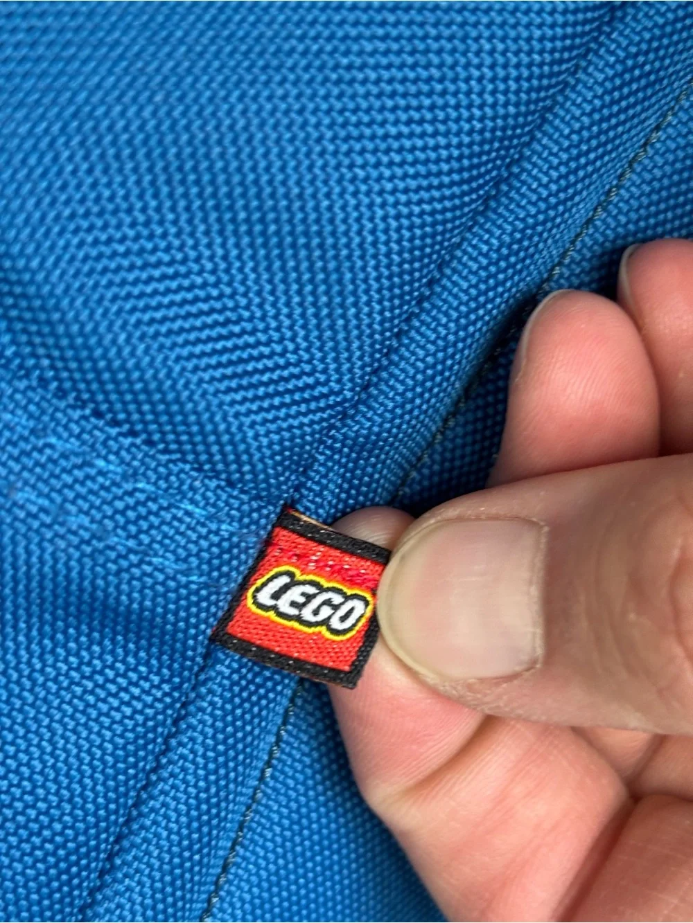 LEGO Kids Backpack Blue Brick With Pockets Bag Vintage 2007